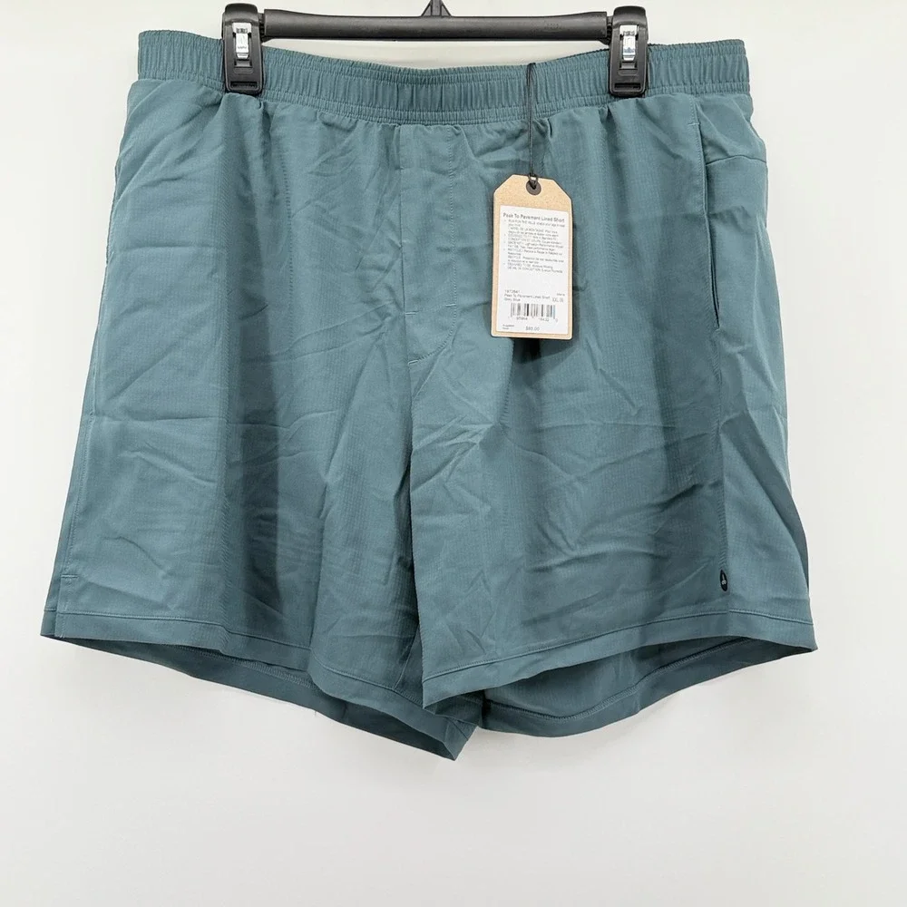 Prana‎ Peak To Pavement Lined Short Grey Blue Mens XXL 1972641 Active Hiking